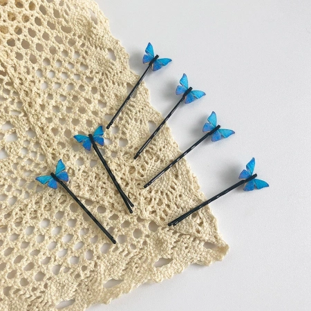 One-piece butterfly hairpin One-piece butterfly hairpin